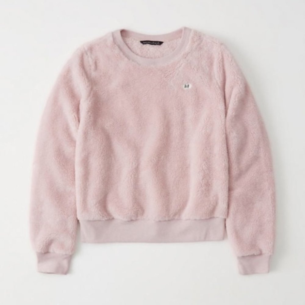 Abercrombie & Fitch A&F Pink Soft Sherpa Fleece